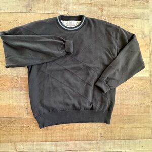Titleist XCR Extended Comfort Range by Corbin Crewneck Wool Sweater Black VINTGE
